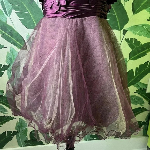 JJs House Women’s Purple A-Line Princess Strapless Short Prom Homecoming Dress 6 - Picture 9 of 9